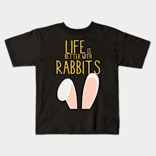 Life is bitter with rabbits Kids T-Shirt